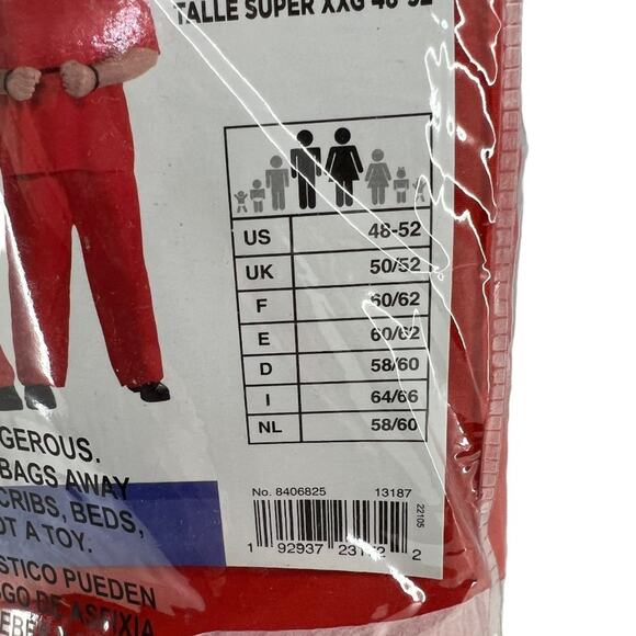 Incarcerated Adult Costume, Plus XX-Large by Amscan in Orange Plus Size XXL - Picture 3 of 6